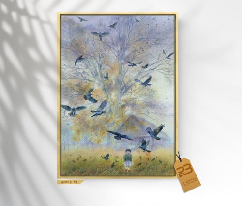 لوحة جدارية تصميم طيور (رقم المنتج RB-13-21 )