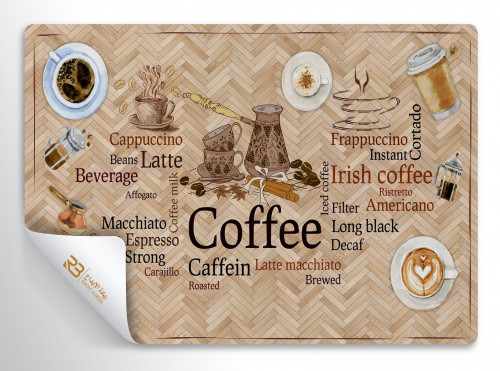 ورق جدران تصميم كافي (رقم المنتج RB-CO-2173)