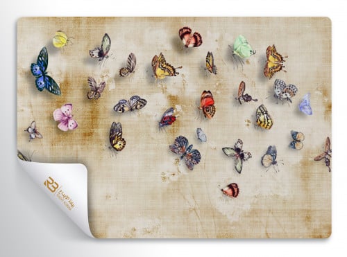 ورق جدران تصميم فراشات (رقم المنتج RB-H25)