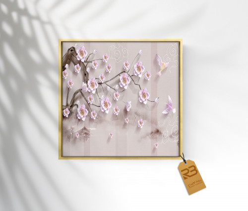 لوحة جدارية تصميم ورد (رقم المنتجRB-3-1)