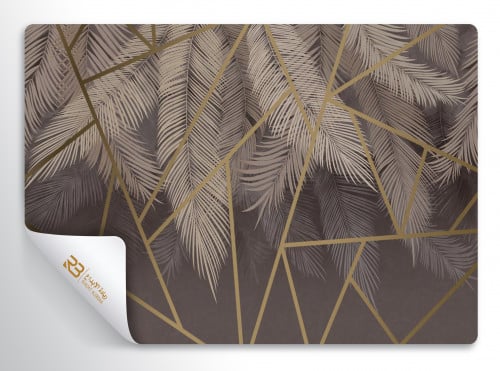 ورق جدران تصميم سعف نخيل (رقم المنتج RB-ST-50)