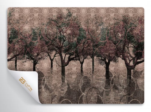 ورق جدران تصميم شجر (رقم المنتج RB-K-37)