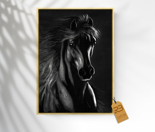 لوحة جدارية تصميم خيل (رقم المنتج 28-RB3)