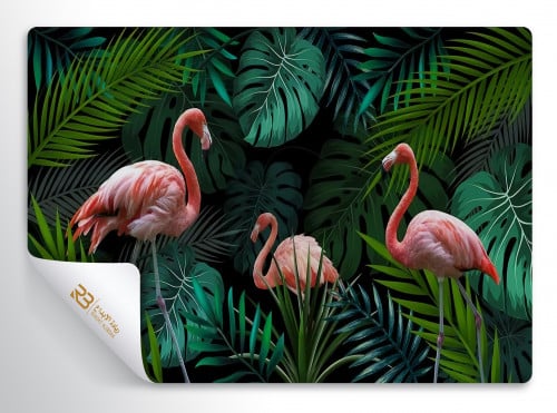 ورق جدران تصميم طائر الفلامنجو (رقم المنتج RB-G1)