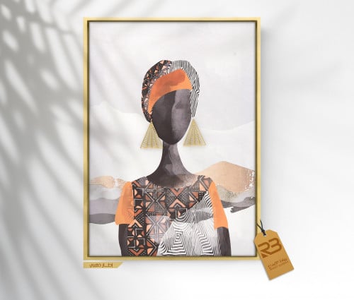 لوحة جدارية تصميم فتاة (رقم المنتجRB 5-(7) )