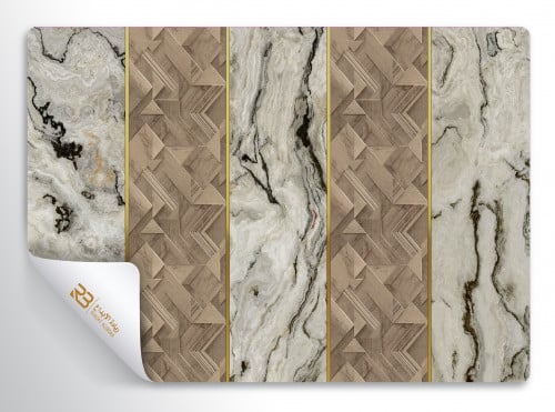 ورق جدران تصميم رخام (رقم المنتج RB-M-18)