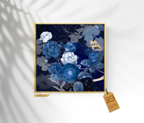 لوحة جدارية تصميم ورد (رقم المنتج RB-11-49)