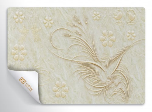 ورق جدران تصميم ورد (رقم المنتج RB-18-12)