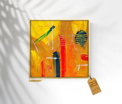 لوحة جدارية تصميم فن تشكيلي (رقم المنتج RB-11-35)