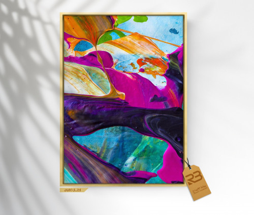 لوحة جدارية تصميم فن تشكيلي (رقم المنتج RB-9-33 )