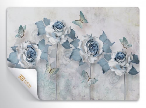 ورق جدران تصميم ورد (رقم المنتج RB-H47)