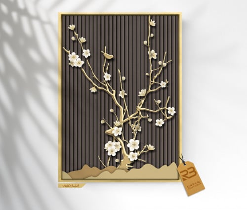 لوحة جدارية تصميم ورد (رقم المنتج RB-18-10  )