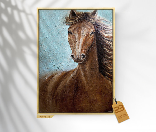 لوحة جدارية تصميم خيل (رقم المنتجRB 5-(16) )