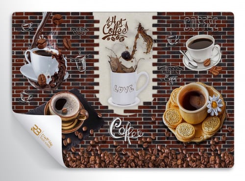 ورق جدران تصميم كافي (رقم المنتج RB-CO-2128)