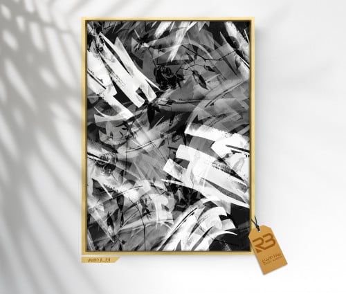 لوحة جدارية تصميم فن تشكيلي (رقم المنتج RB-12)