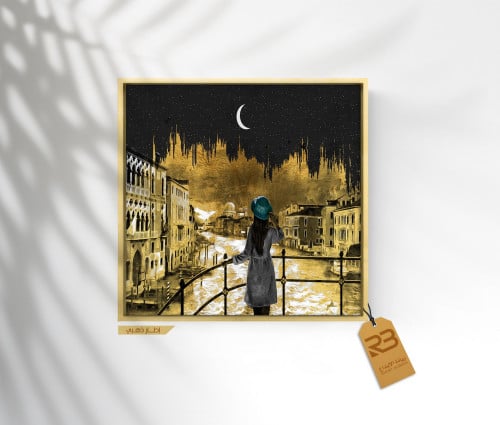 لوحة جدارية تصميم فتاة (رقم المنتج RB-15-40)