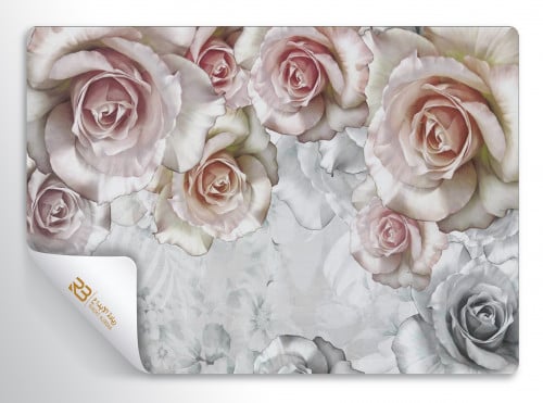 ورق جدران تصميم ورد (رقم المنتج RB-H16)