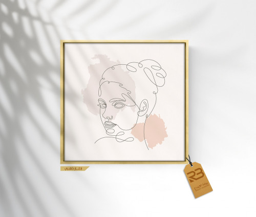 لوحة جدارية تصميم رسم فتاة (رقم المنتج RB-10-27)