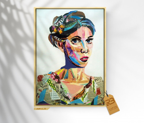 لوحة جدارية تصميم فتاة (رقم المنتج RB-9-37 )