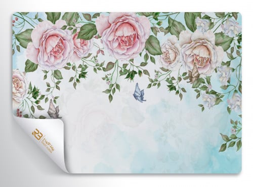 ورق جدران تصميم ورد (رقم المنتج RB-H48)