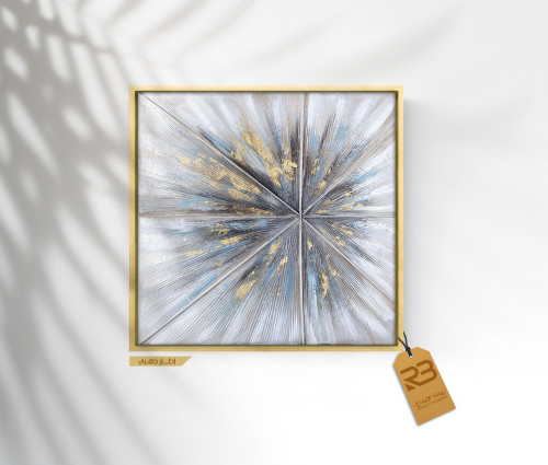 لوحة جدارية تصميم فن تشكيلي (رقم المنتج RB-16-38)