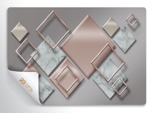 Marble Geometric Design Wallpaper (Article No. RB-E26)