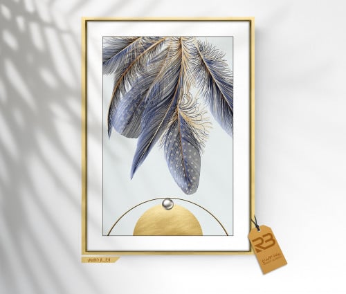 لوحة جدارية تصميم ريش (رقم المنتج RB-25)