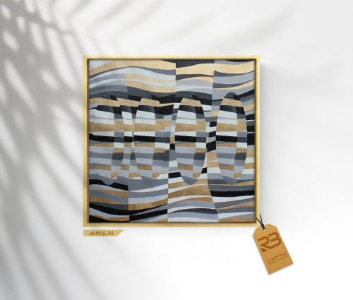 لوحة جدارية تصميم فن تشكيلي (رقم المنتج RB-18-6)