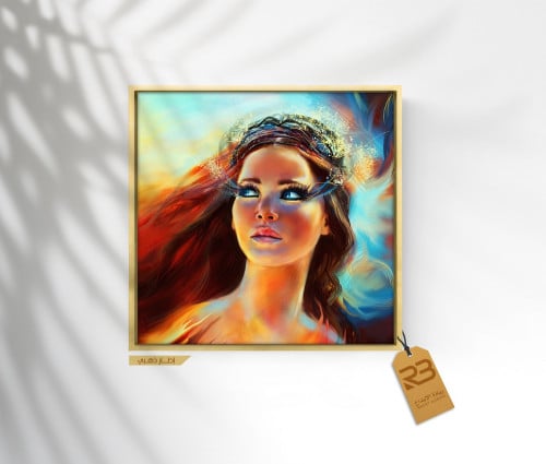 لوحة جدارية تصميم فتاة (رقم المنتج RB-7-49)