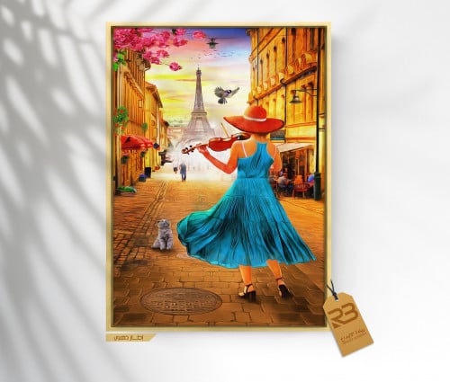 لوحة جدارية تصميم فتاة (رقم المنتج RB-7-6 )