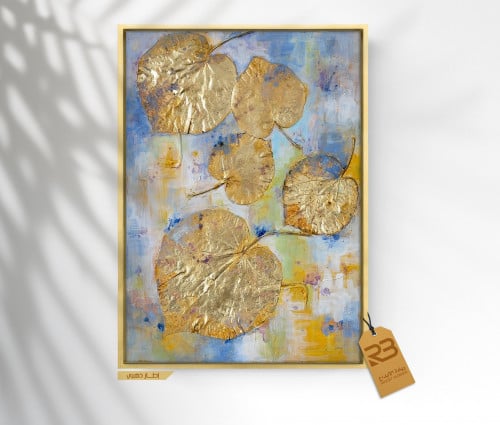 لوحة جدارية تصميم ورق شجر (رقم المنتج RB-16-50 )