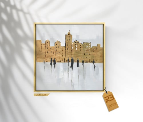 لوحة جدارية تصميم فن تشكيلي (رقم المنتج RB-5-4)