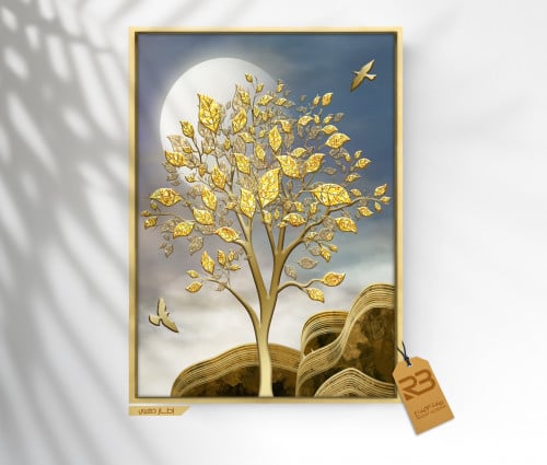 لوحة جدارية تصميم شجر (رقم المنتج RB-18-16 )