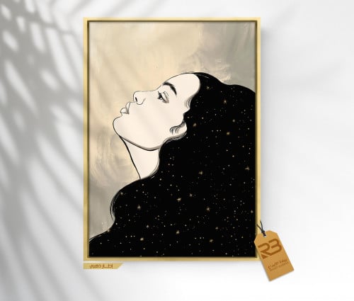 لوحة جدارية تصميم فتاة (رقم المنتج RB-11-9 )