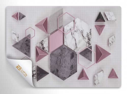 Marble Geometric Design Wallpaper (Article No. RB-E17)