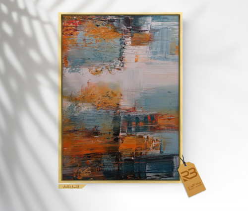 لوحة جدارية تصميم فن تشكيلي (رقم المنتج RB-8-9 )