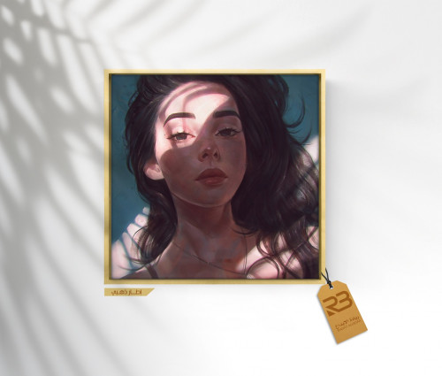 لوحة جدارية تصميم فتاة (رقم المنتج RB-10-19)