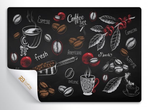 ورق جدران تصميم كافي (رقم المنتج RB-CO-2166)