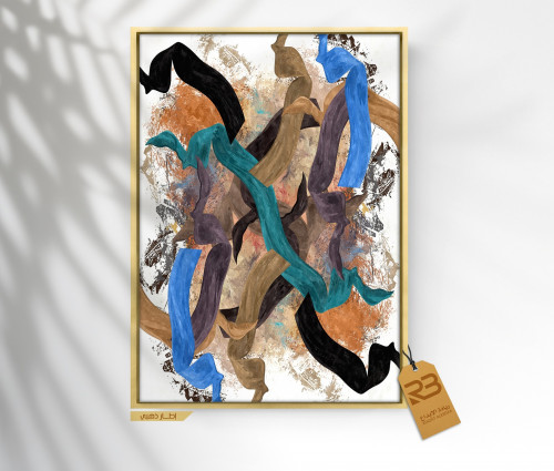 لوحة جدارية تصميم فن تشكيلي (رقم المنتجRB-2-42)