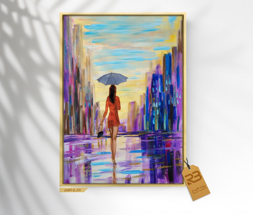 لوحة جدارية تصميم فتاة (رقم المنتج RB-12-27 )