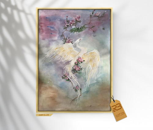 لوحة جدارية تصميم طائر (رقم المنتج RB-13-9 )