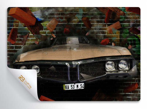 ورق جدران تصميم سيارة (رقم المنتج RB-L-36)