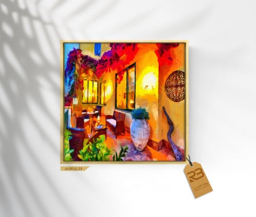 لوحة جدارية تصميم فن تشكيلي (رقم المنتج RB-6-32)