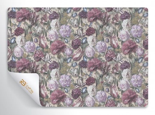 ورق جدران تصميم ورد (رقم المنتج RB-M-6)