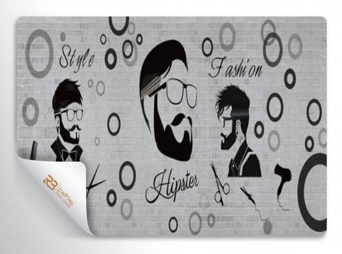 ورق جدران تصميم صالون حلاقة (رقم المنتج RB-i22)