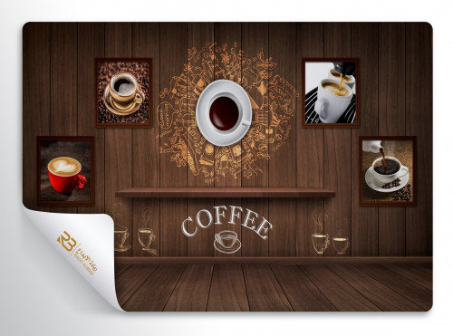 ورق جدران تصميم كافي (رقم المنتج RB-CO-2158)