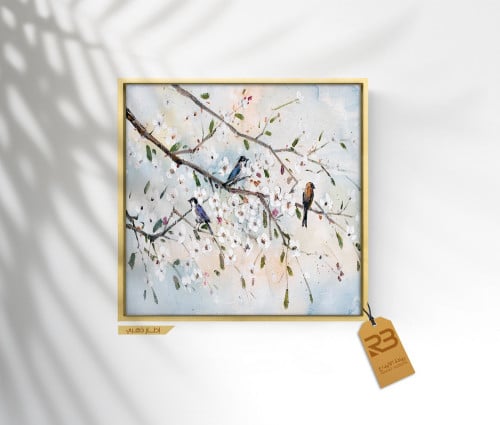 لوحة جدارية تصميم طيور (رقم المنتج RB-4-38)