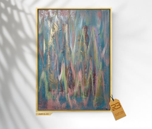 لوحة جدارية تصميم فن تشكيلي (رقم المنتج RB6-18  )