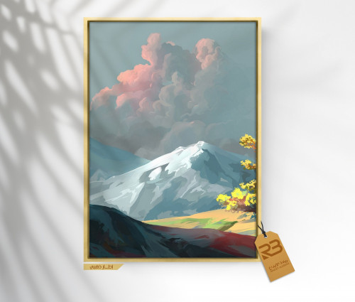 لوحة جدارية تصميم فن تشكيلي (رقم المنتج RB-7-81 )