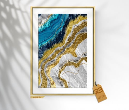 لوحة جدارية تصميم رخام (رقم المنتج RB-23)